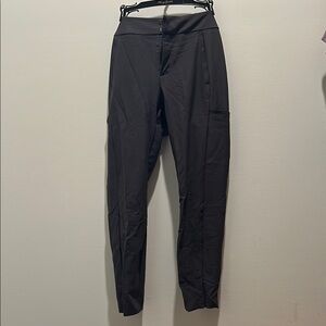 Athleta Gray Stellar Trousers High-Waisted Slim Fit